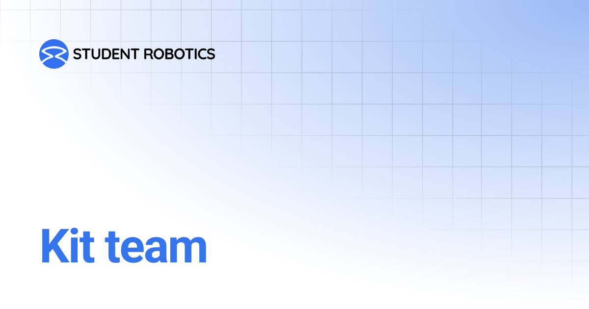 Kit team | In Development | SR Operations Manual