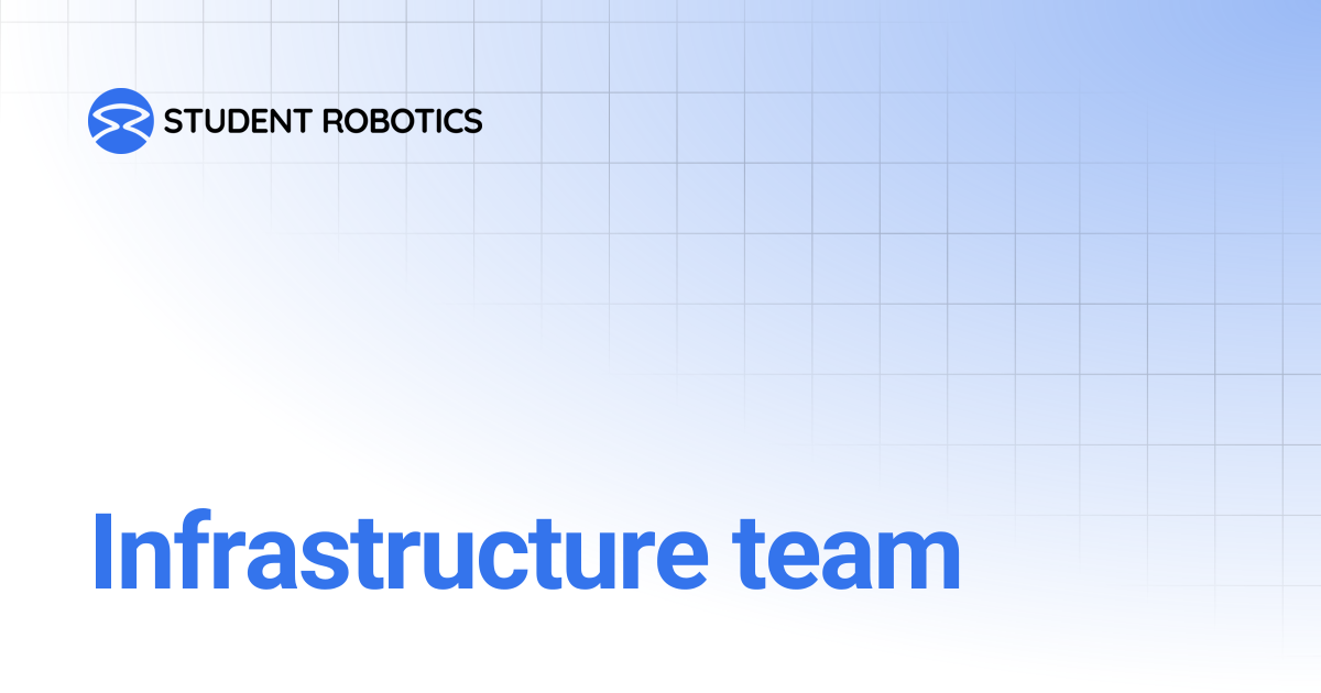 Infrastructure team | In Development | SR Operations Manual
